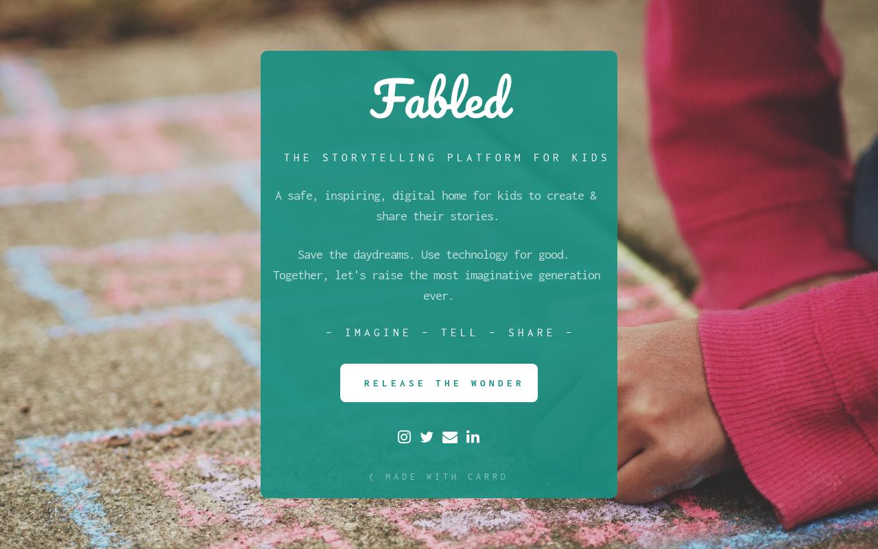 Carrd profile picture for @fabled